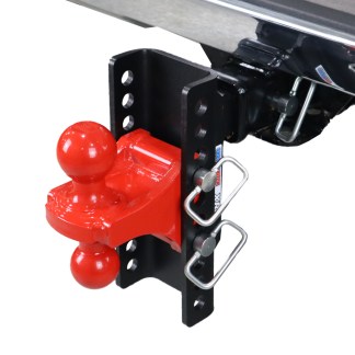 Shocker XR Hitch with Red Combo Ball - 10 Hole Frame