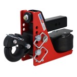 Shocker 14K Air Hitch with Adjustable Channel Pintle Hook Mount - For 2-1/2" Receiver