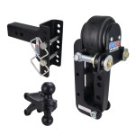 Shocker Air Equalizer with XR Drop Hitch & Black Combo Ball (8-Hole) - 2-1/2" Receiver