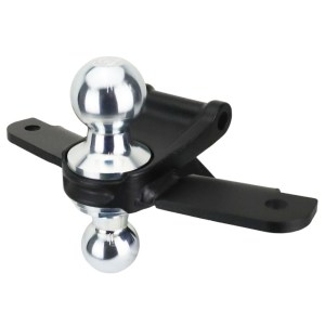 Chrome Combo Ball Attachment with Sway Bar Mount Tabs - SH-340C-SC