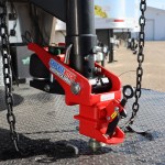 Shocker Multi-Fit Gooseneck Surge Air Hitch & Shift Lock Coupler - Hooked Up To Ball