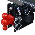 Max Black Air Hitch with Red Combo Ball Mount
