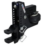 Shocker HD Max Black Super Drop Air Hitch with Clevis Pin Mount - For 3" Receiver