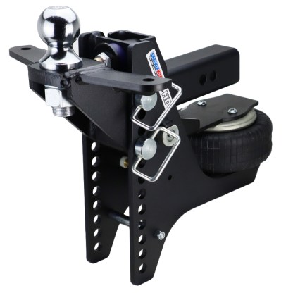 Shocker HD Max Black Super Drop Air Hitch with Raised Ball Mount with Sway Tabs with 2-5/16" Ball - For 2-1/2" Receiver