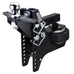 Shocker HD Max Black Super Drop Air Hitch with Raised Ball Mount with Sway Tabs with 2-5/16" Ball - For 2" Receiver