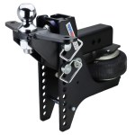 Shocker HD Max Black Super Drop Air Hitch with Raised Ball Mount with Sway Tabs with 2-5/16" Ball - For 3" Receiver