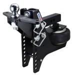 Shocker HD Max Black Super Drop Air Hitch with Raised Ball Mount with Sway Tabs with 2" Ball - For 2" Receiver