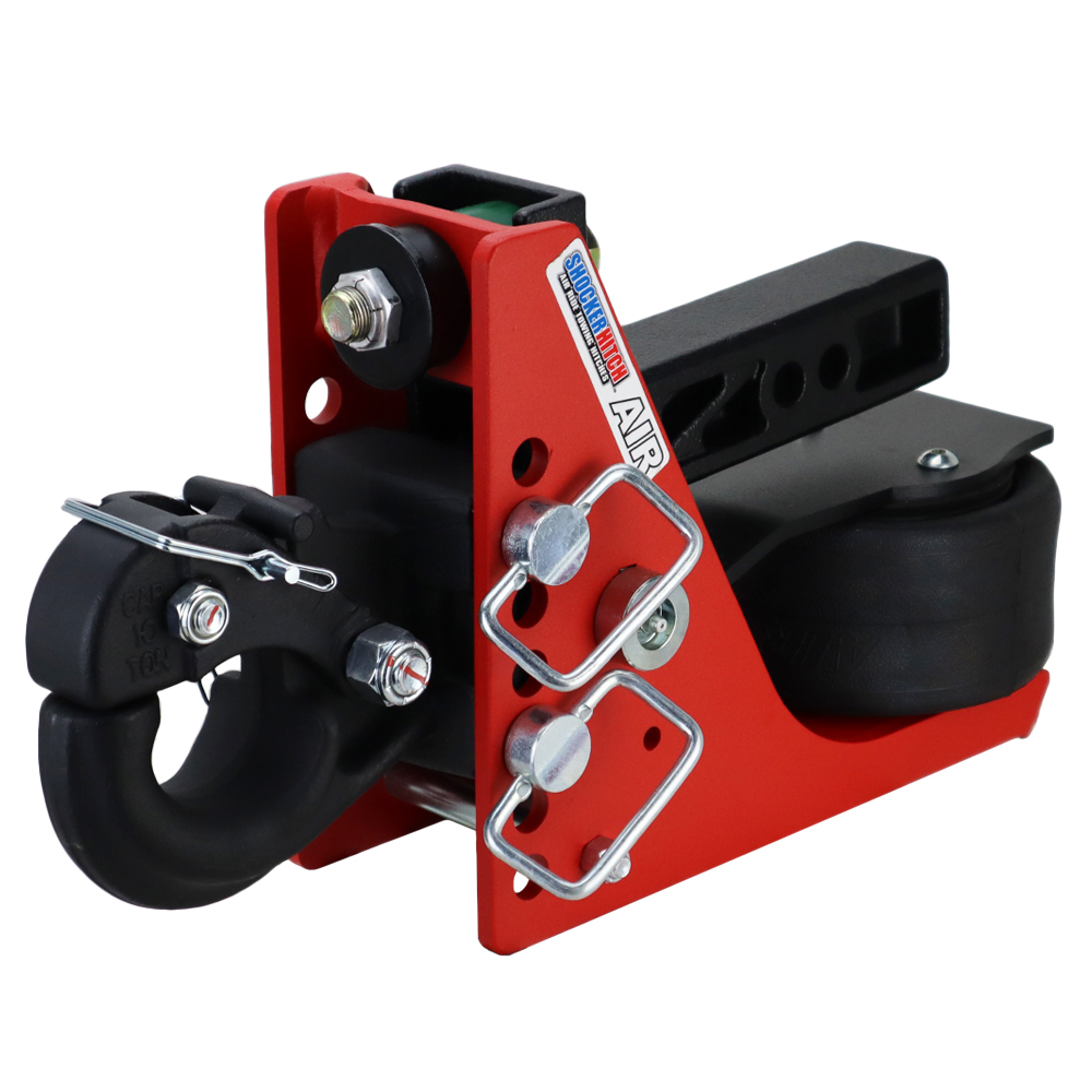Shocker 14K Original Air Bumper Hitch with Channel Pintle Hook Mount - For 2" Receiver
