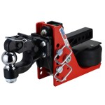 Shocker 12K Original Air Bumper Hitch with Pintle Hook Mount & Ball Combo with 2-5-16 Ball - For 2 Receiver