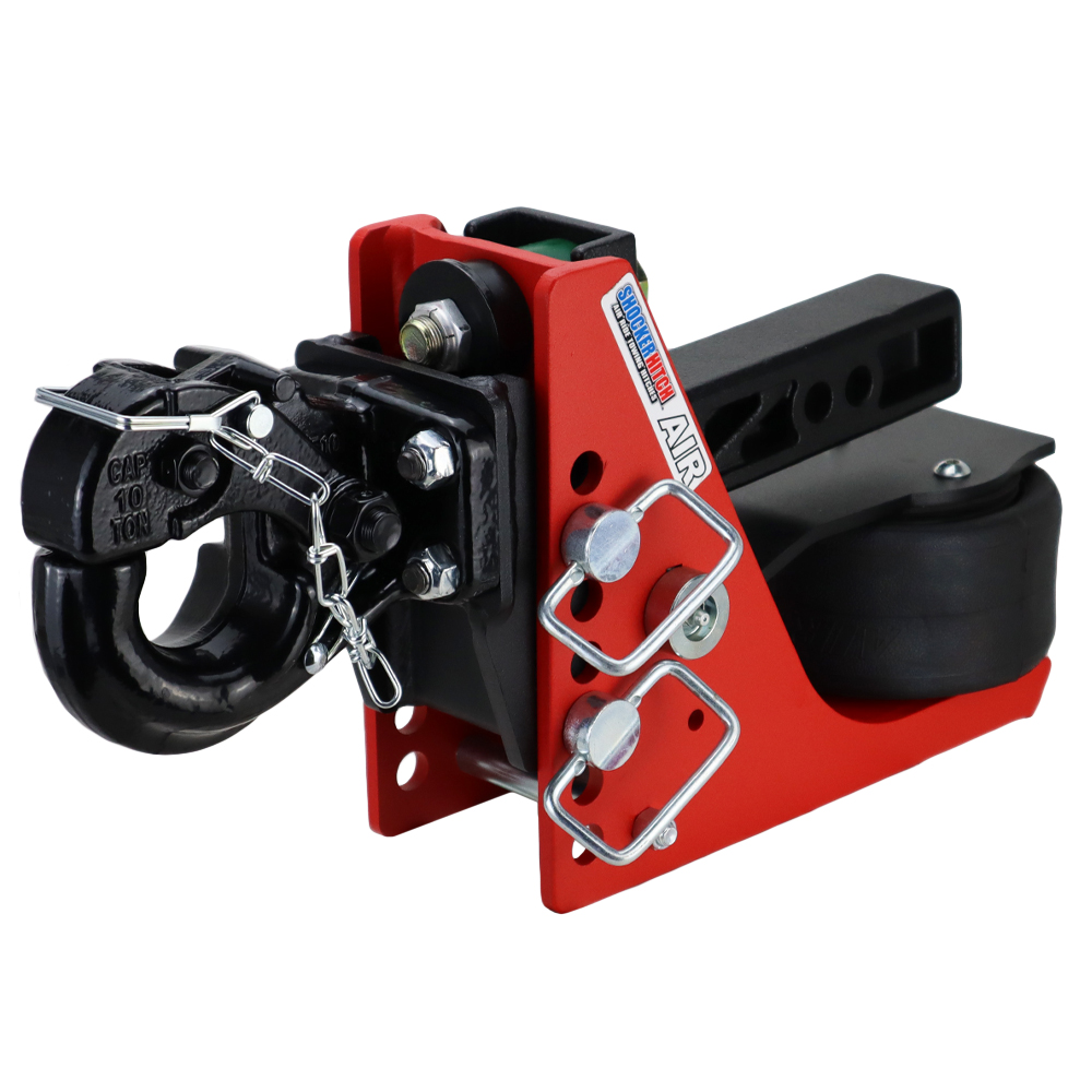 Shocker 14K Original Air Bumper Hitch with Pintle Hook Mount - For 2" Receiver