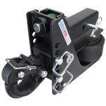 14K Max Black Air Hitch & Channel Pintle - 2-1/2" Receiver