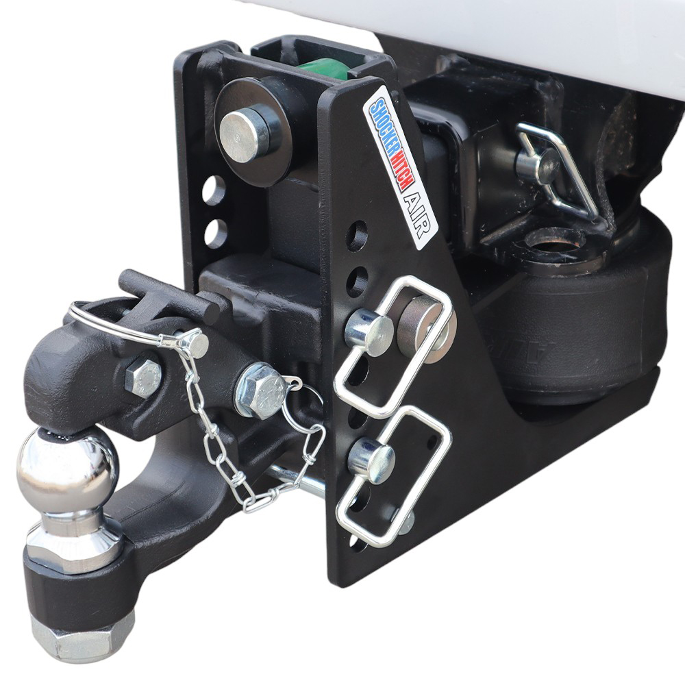 14K Max Black Air Hitch & Channel 8-Ton Pintle & 2" Ball Installed