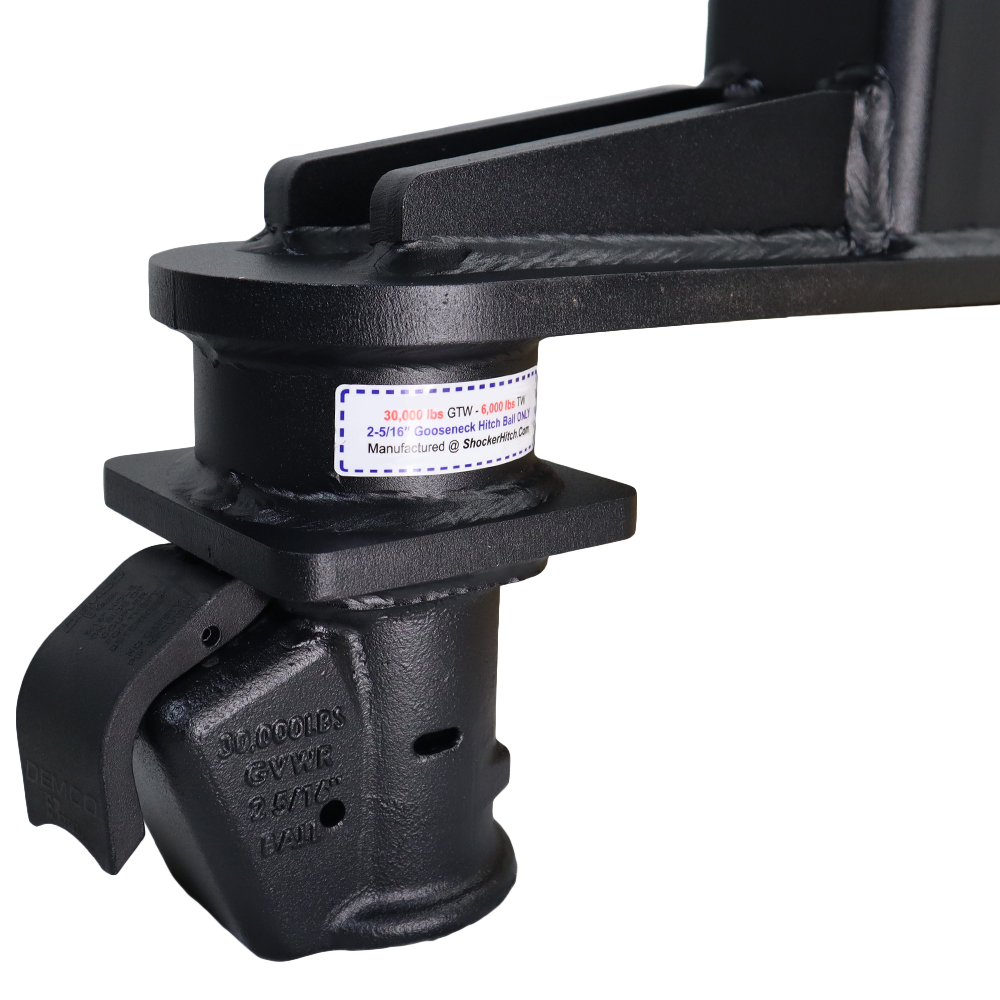 9" Offset Dual Gusset Supports & Collar Plating Steel for Demco Coupler - Matte Black - Square Stem