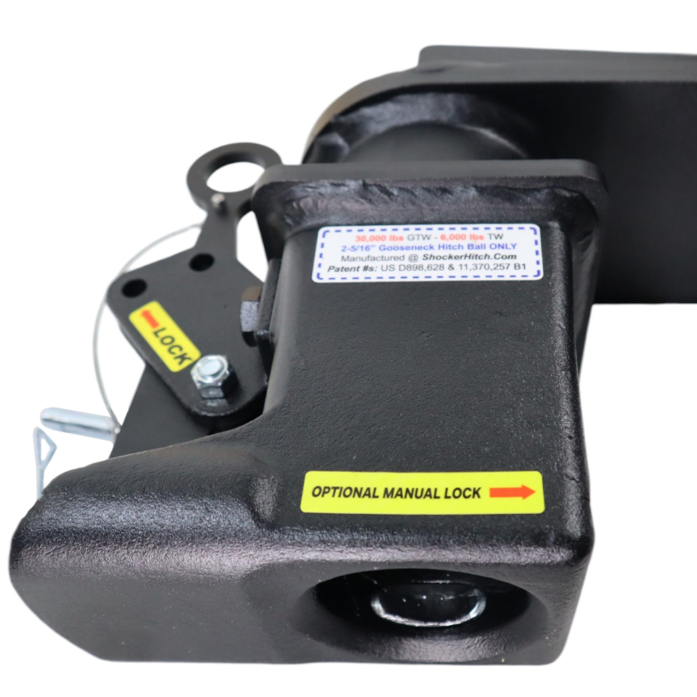 9" Offset Shift Lock Coupler - Coupler in Unlocked Position