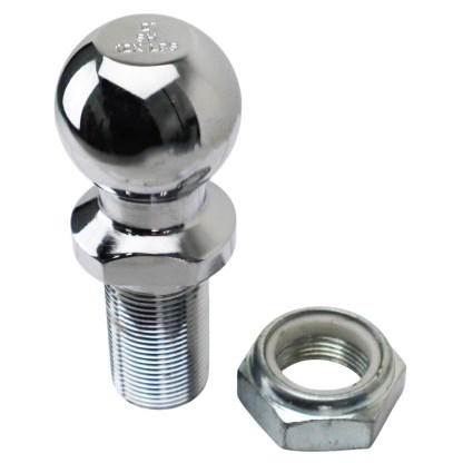 Shocker 2" Chrome Pintle Hitch Ball with 1-1/8" Diameter 2-1/4" Shank