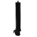 Shocker 30K Gooseneck Stem & EZ Latch Demco Coupler - Square Stem with Top Crank - Black