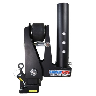 Shocker Gooseneck Air Hitch & 9" Offset Extender Coupler - Round - Multi-Fit Stem