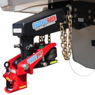Quick Air 5th Wheel to Gooseneck Kit with Shift Lock Coupler & Chain Kit