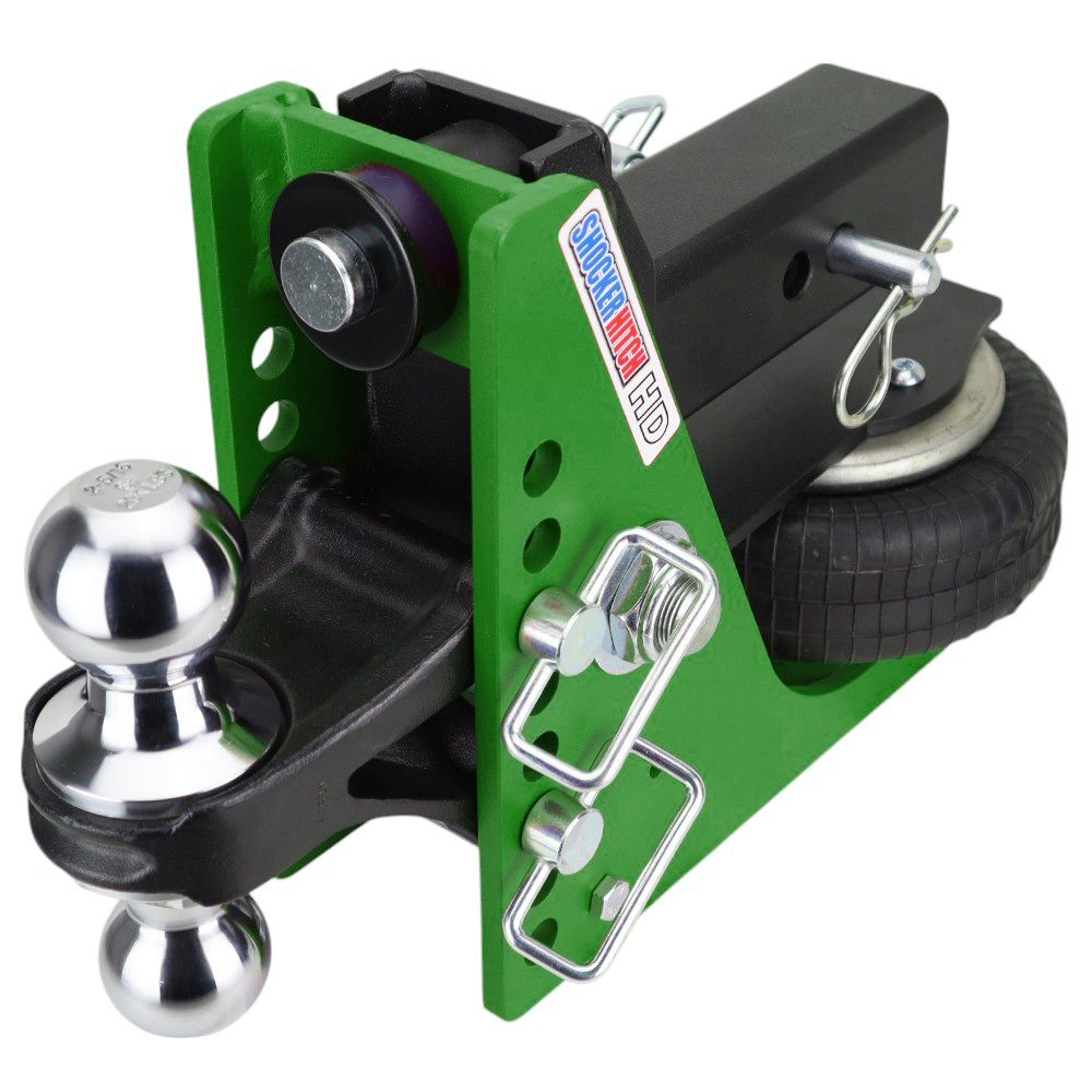 Shocker 20K HD Mean Air Bumper Hitch & Chrome Combo Ball - 2-1/2" Receiver Hitch