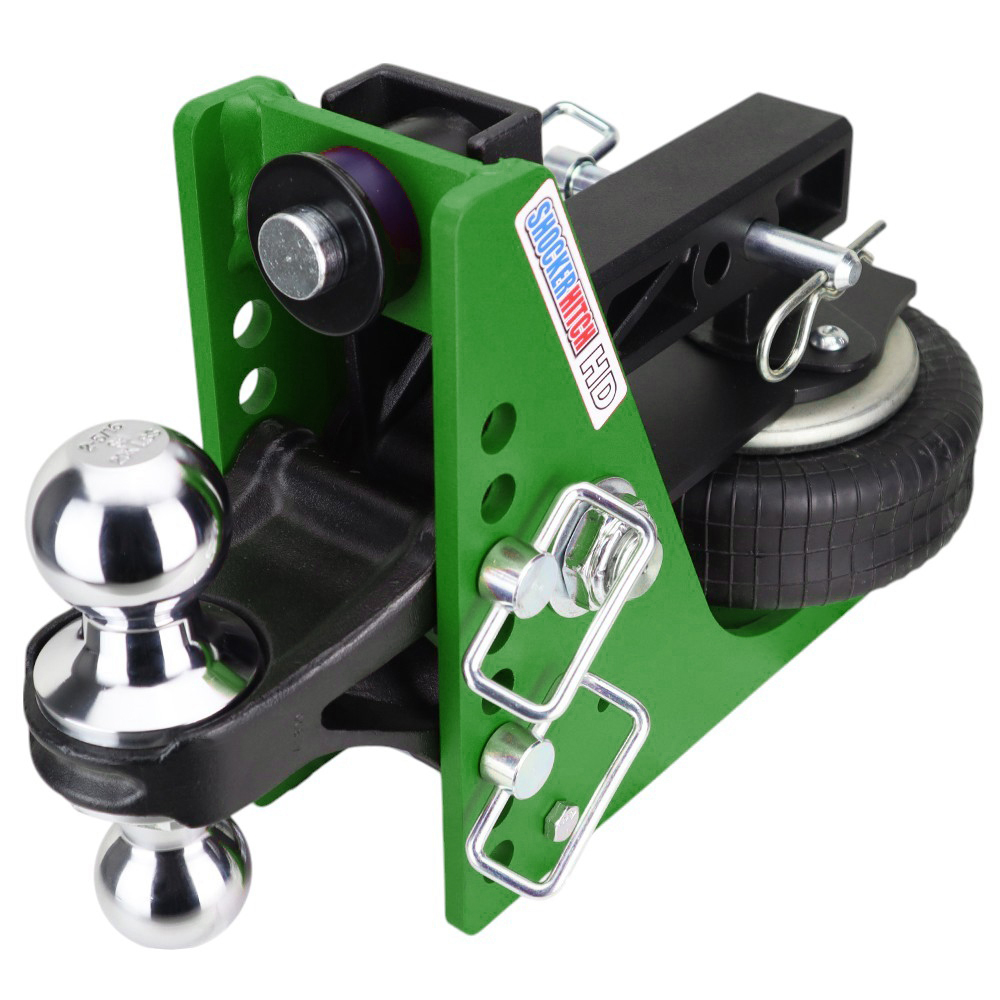 Shocker 20K HD Mean Air Bumper Hitch & Chrome Combo Ball - 2" Receiver Hitch
