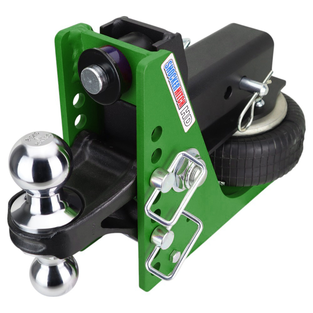 Shocker 20K HD Mean Air Bumper Hitch & Chrome Combo Ball - 3" Receiver Hitch