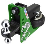 Shocker 20K HD Mean Air Bumper Hitch & Chrome Combo Ball - 3" Receiver Hitch