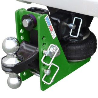 Shocker 20K HD Mean Green Air Hitch with Chrome Combo Ball Mount