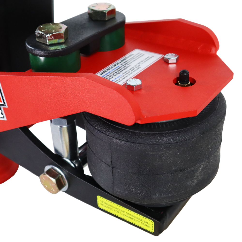 Built in Air Ride & Dual Cushions Creates Smooth Ride - Gooseneck Air Hitch