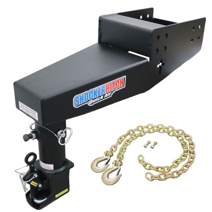 Shocker Quick Air 5th Wheel to Gooseneck Conversion Kit with Shift Lock Coupler (with chain kit) - Turning Point Pin Box