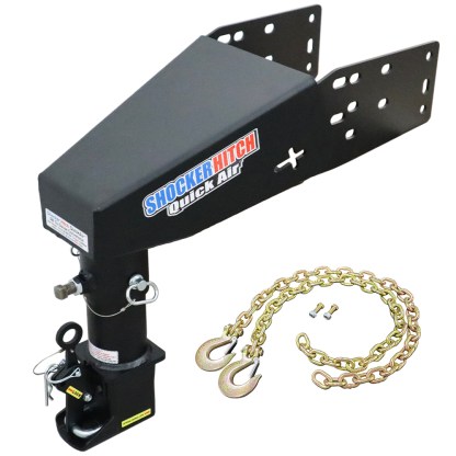 Shocker Quick Air 5th Wheel to Gooseneck Conversion Kit with Shift Lock Coupler (with chain kit)