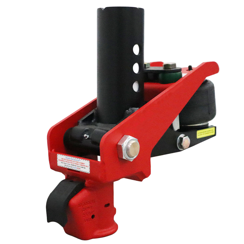 Shocker Quick Air Gooseneck Surge Air Hitch and EZ Latch Demco Coupler For 5th Wheel Gooseneck Pin Box