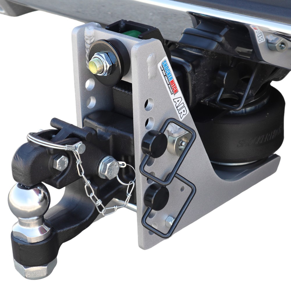 10K Air Hitch & Channel 8-Ton Pintle & 2" Ball Installed