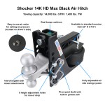 14K Max Black Air Hitch Features & Specifications Diagram