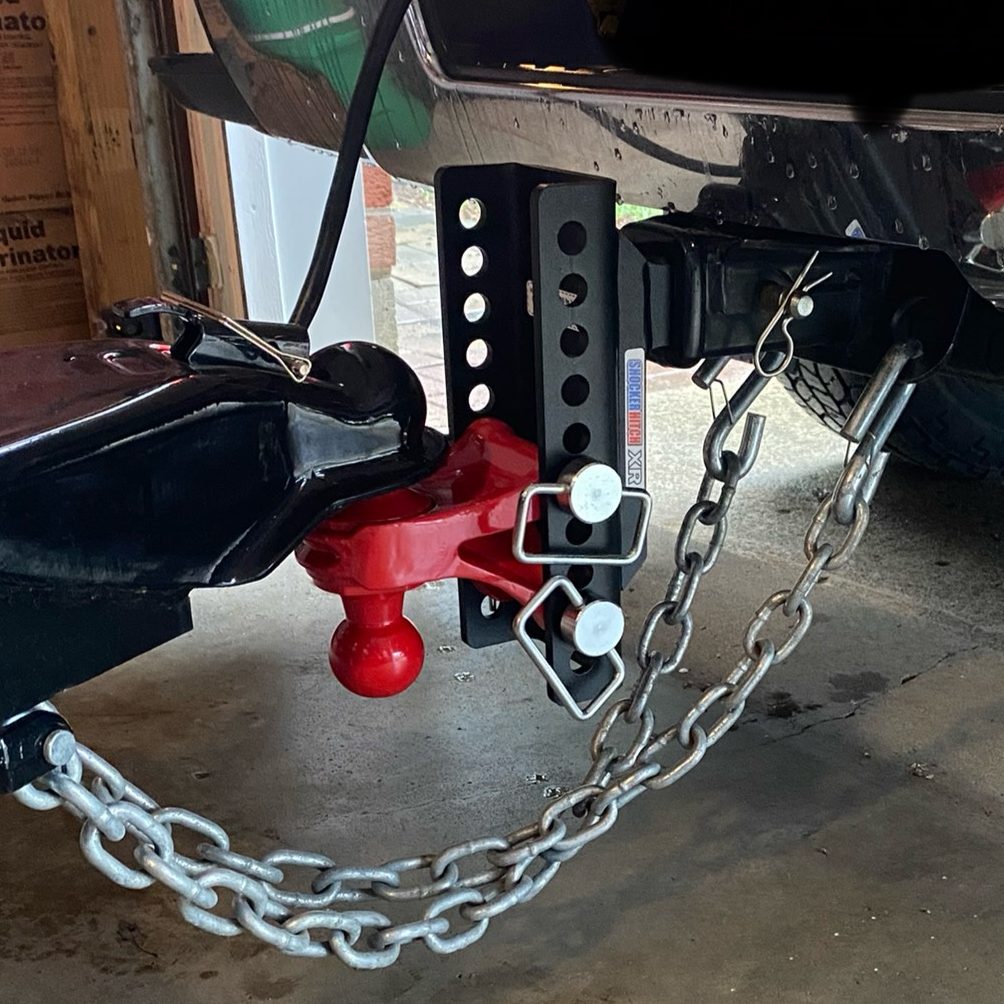 XR Hitch with Red Combo Ball Installed