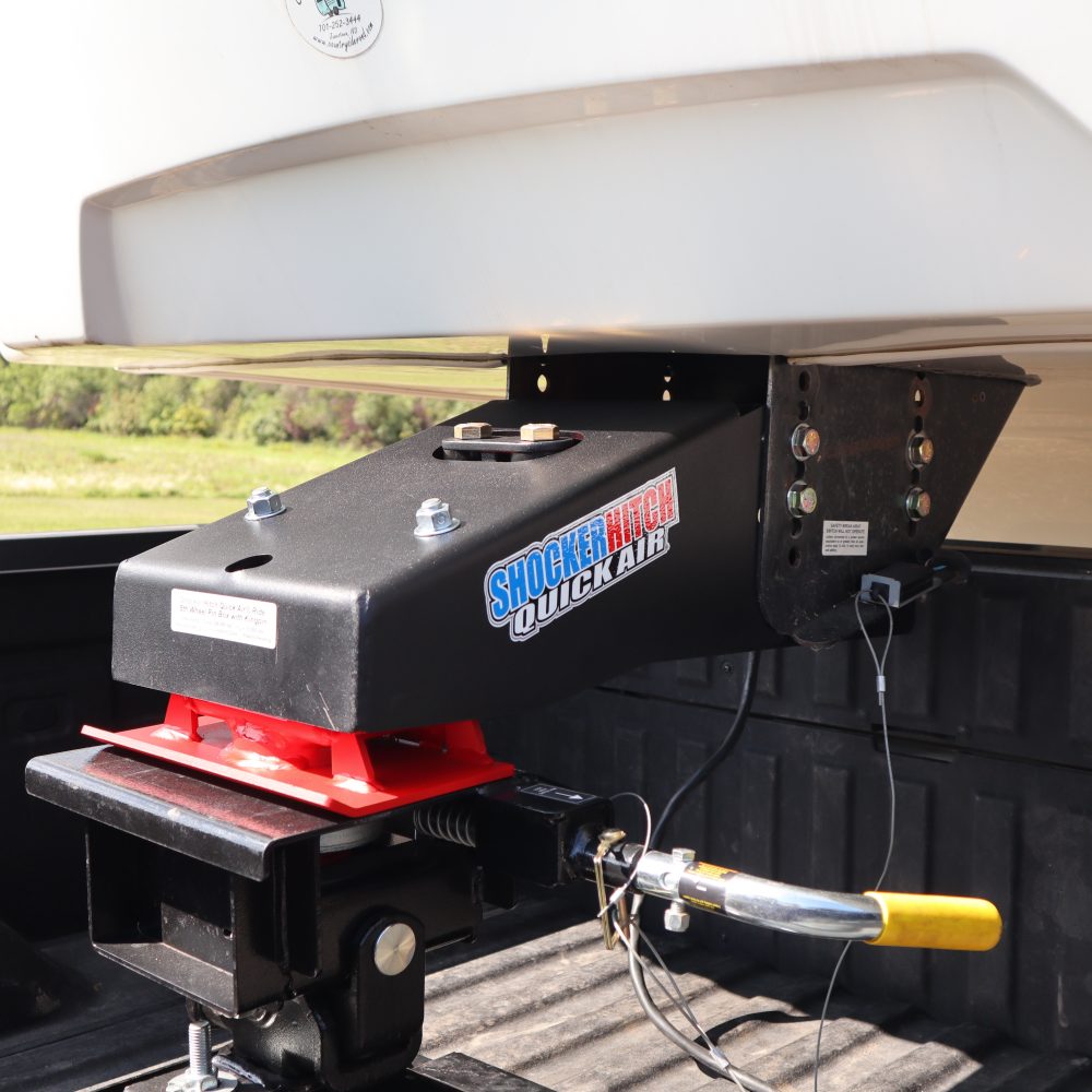 Quick Air 5th Wheel Camper Pin Box Hooked Up