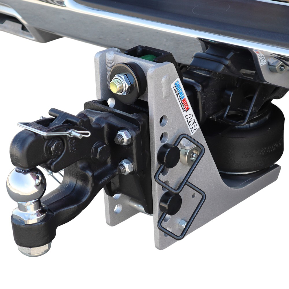 10K Air Hitch & 8-Ton Pintle w/ 2" Ball Installed