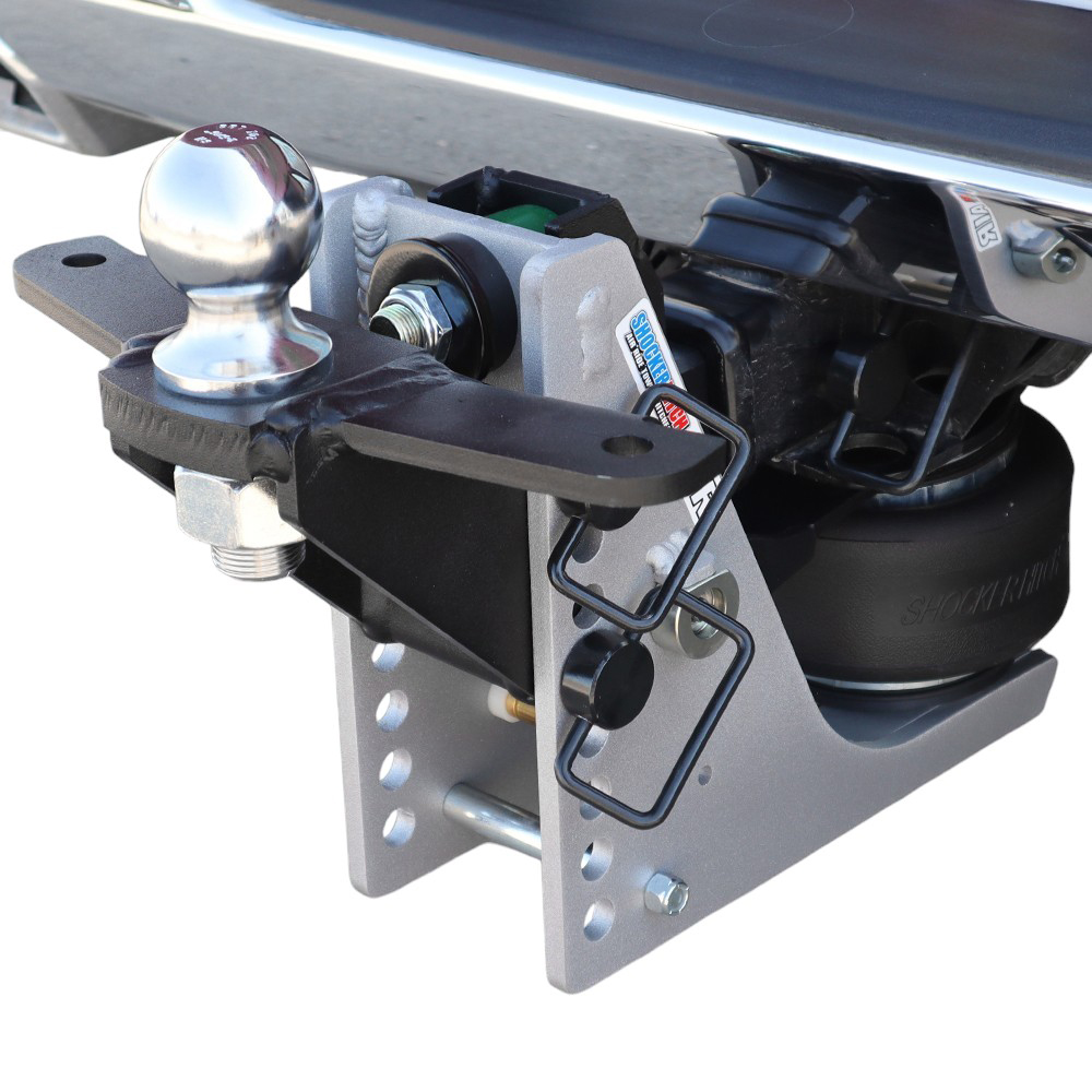 10K Air Hitch & Sway Tab Raised Mount w/ 2-5/16" Ball Installed
