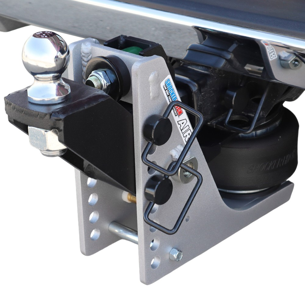10K Air Hitch & Raised Mount w/ 2" Ball Installed