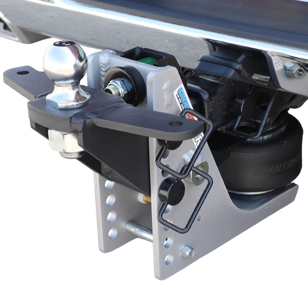 10K Air Hitch & Sway Tab Raised Mount w/ 2" Ball Installed