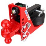 Original Shocker Air Receiver Hitch with Red Combo Ball