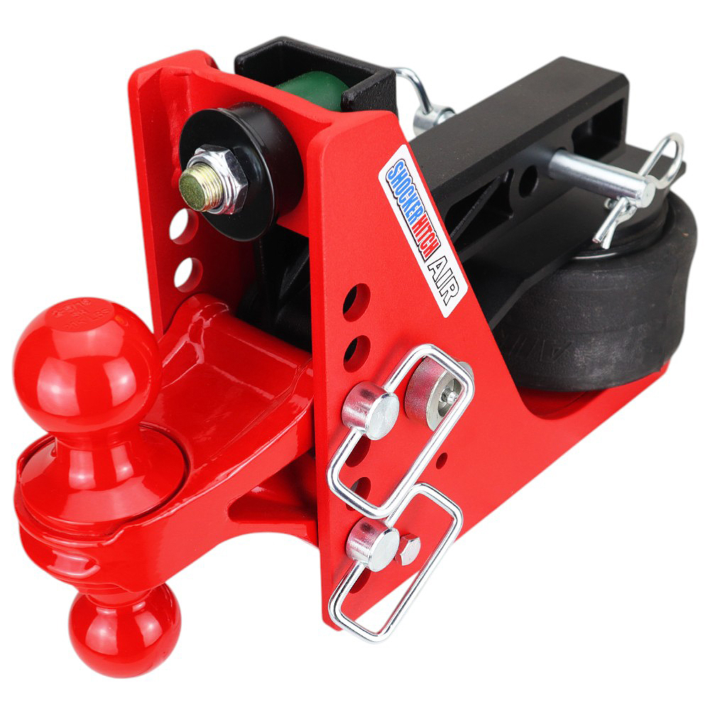 Original Shocker Air Receiver Hitch with Red Combo Ball