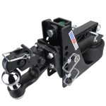 14K Max Black Air Hitch & 8-Ton Pintle w/ 2-5/16" Ball - 2" Receiver