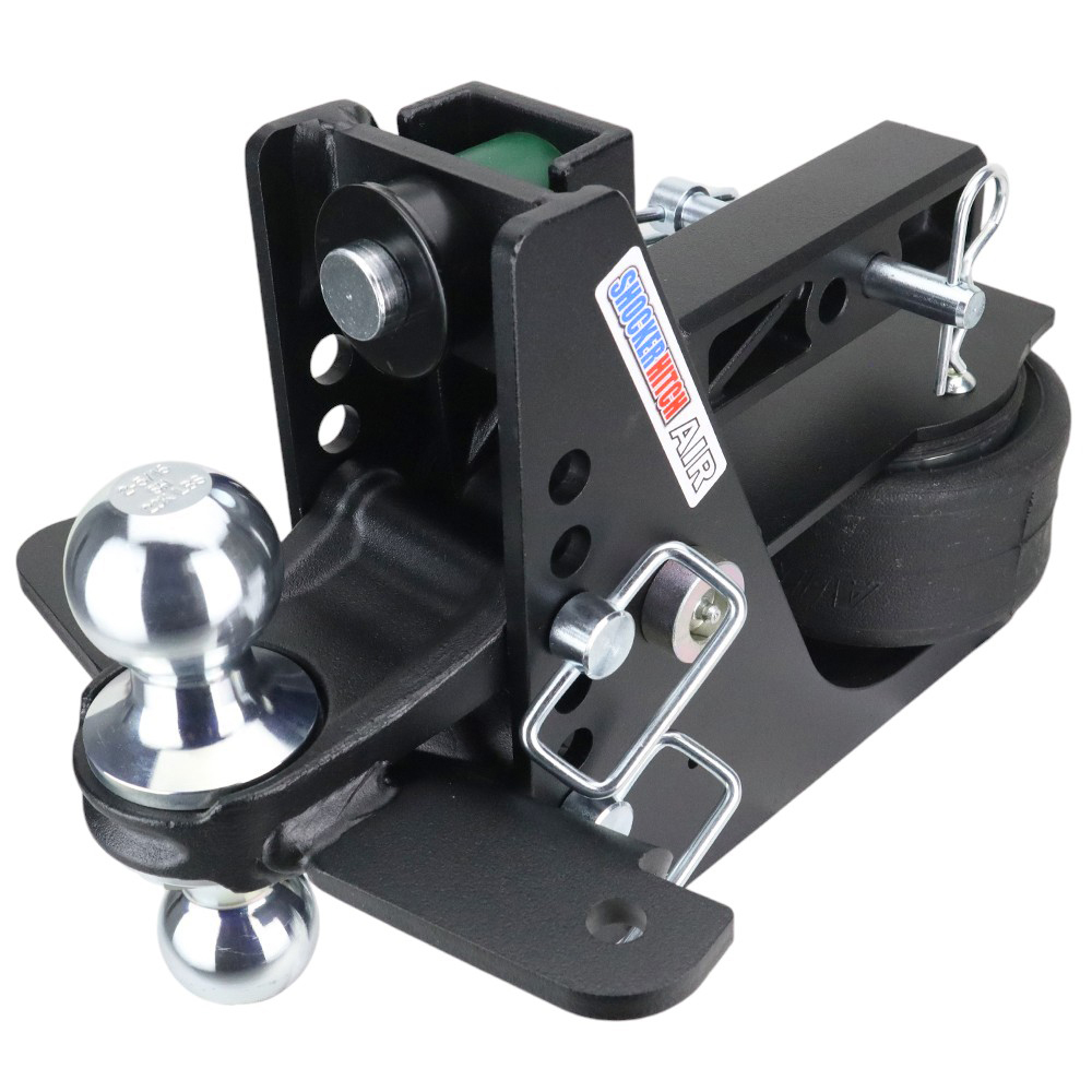 14K Max Black Air Hitch & Chrome Sway Tab Combo Ball - 2" Receiver