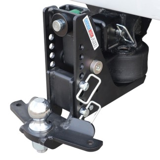 14K Max Black Air Hitch & Sway Tab Drop Mount w/ 2-5/16" Ball Installed