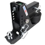 14K Max Black Air Hitch & Drop Mount w/ 2" Ball - 2-1/2" Receiver