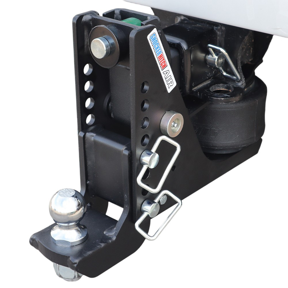 14K Max Black Air Hitch & Drop Mount w/ 2" Ball Installed