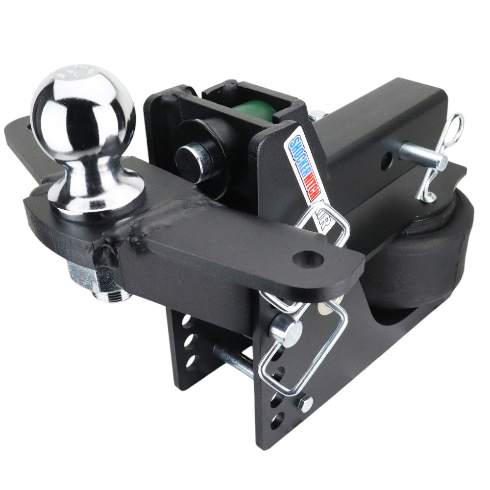 14K Max Black Air Hitch & Sway Tab Raised Mount w/ 2-5/16" Ball - 2-1/2" Receiver