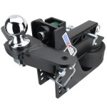 14K Max Black Air Hitch & Sway Tab Raised Mount w/ 2-5/16" Ball - 2" Receiver