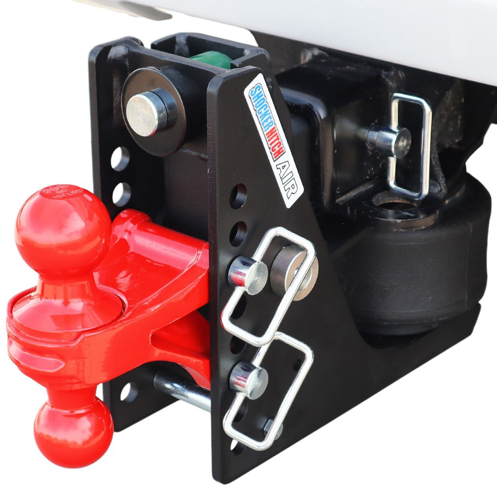 Max Black Air Hitch & Red Combo Ball Installed