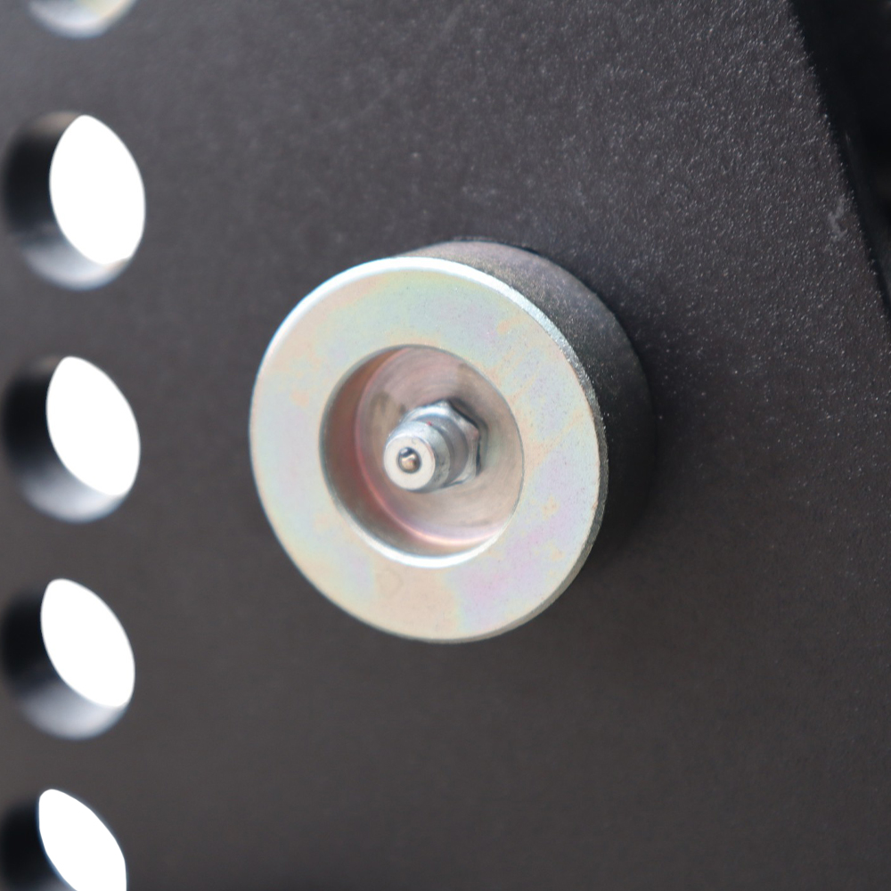 Super Drop Max Black Air Receiver Hitch - 1" Diameter 1045 Carbon Steel Pivot Bolt Grease Zerk